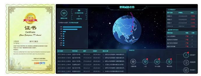 新華三態(tài)勢感知系統(tǒng)榮獲“2019最佳網(wǎng)絡(luò)安全解決方案” 獎(jiǎng)